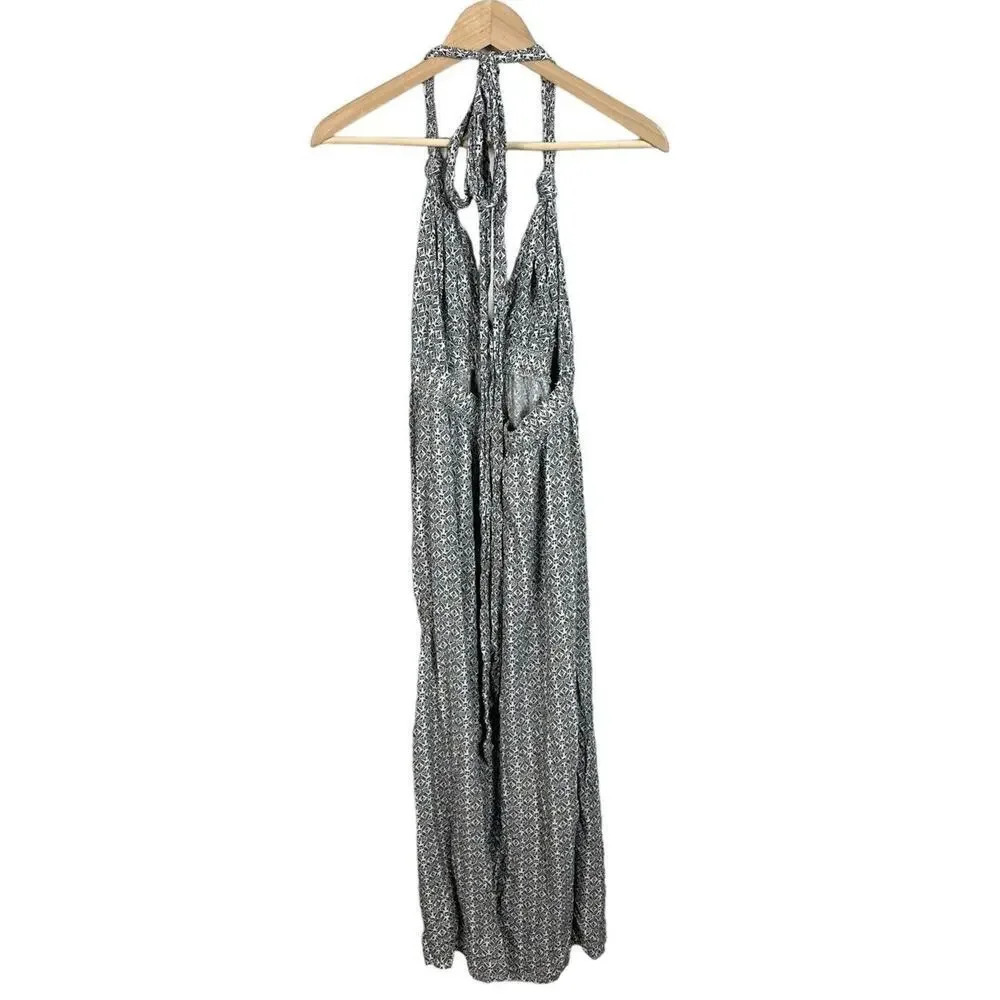 Lulu’s Casablanca Queen Black and White Print Maxi Dress Size Small Rayon Womens - Picture 4 of 11